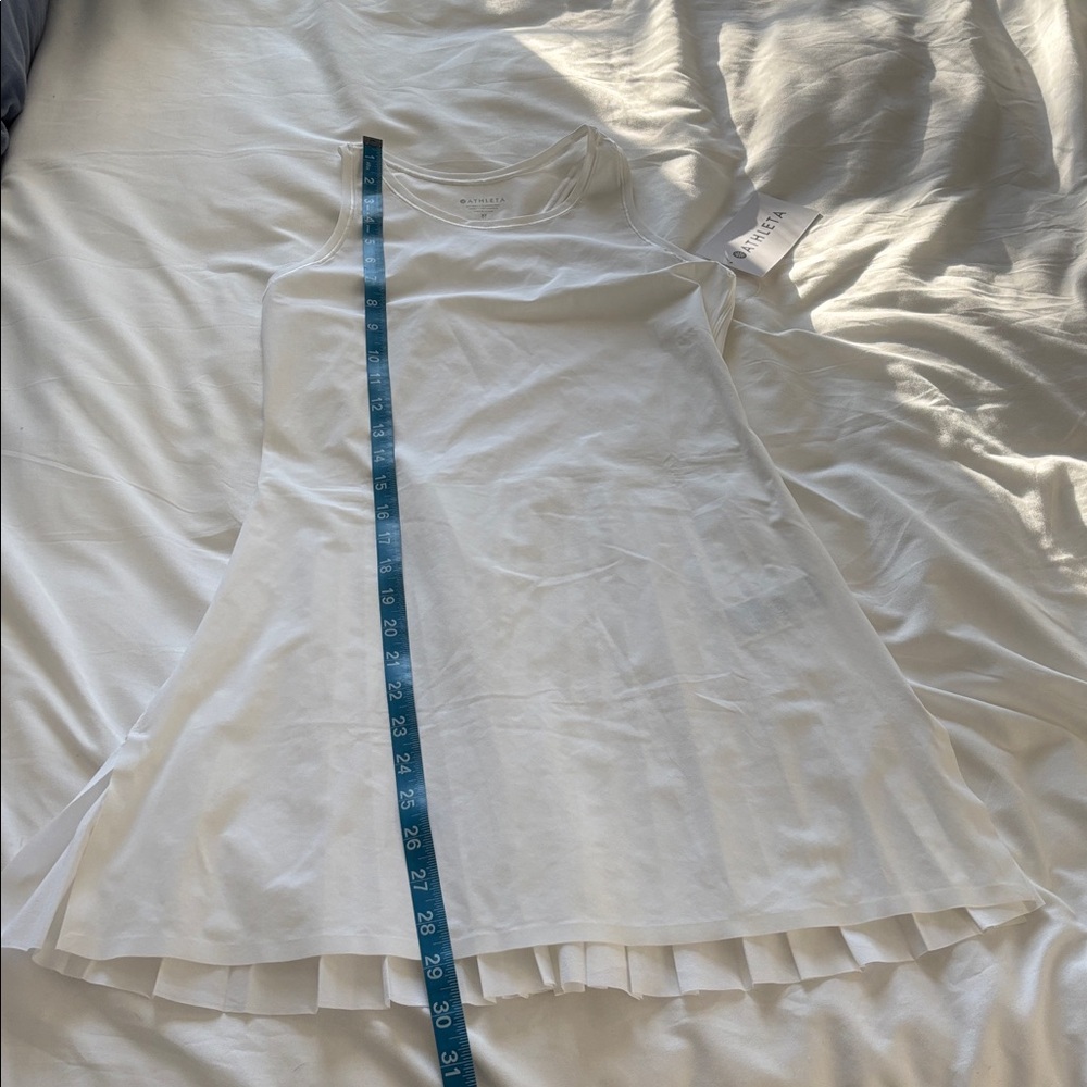 NWT Match Point Pleated Dress White Athletic Dress - Picture 12 of 13